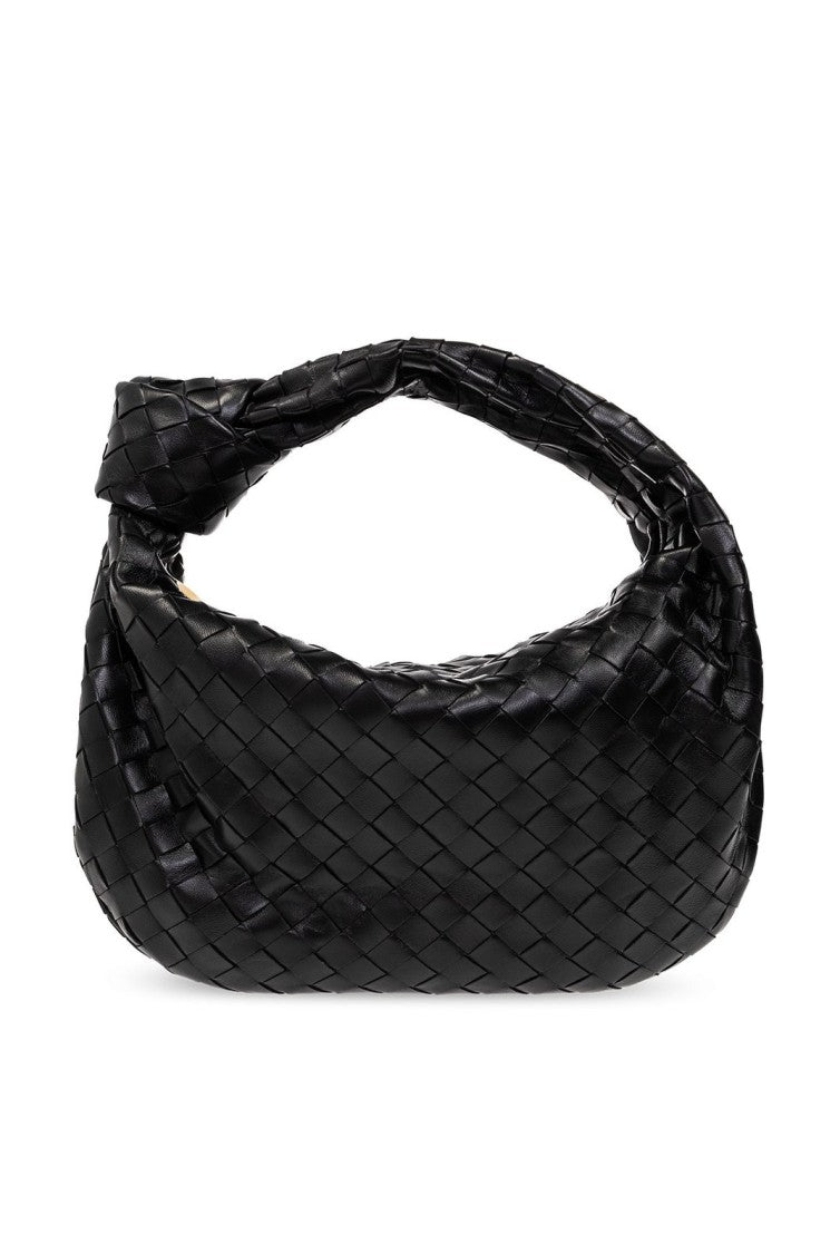 Bottega Veneta Woven Black Leather Tote Bag