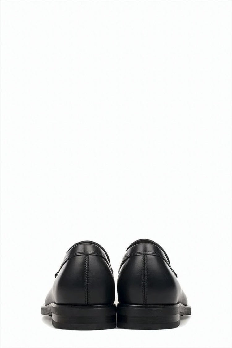 Tod's Black Leather Loafers With Classic Penny Strap