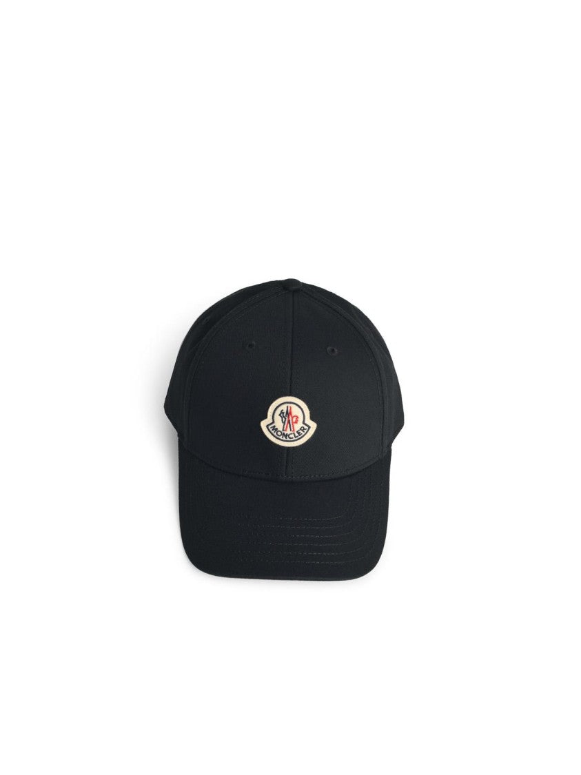 Moncler Black Cotton Cap