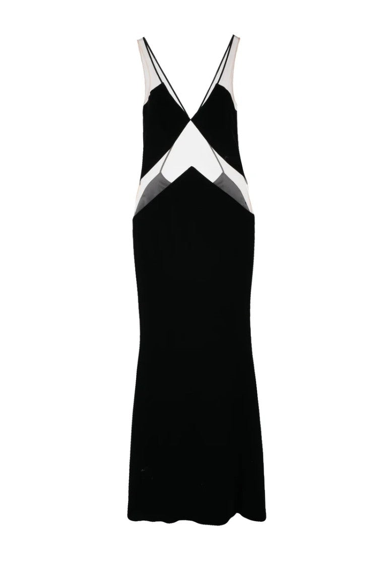 Red Carpet E. Franchi Velvet Dress - Black