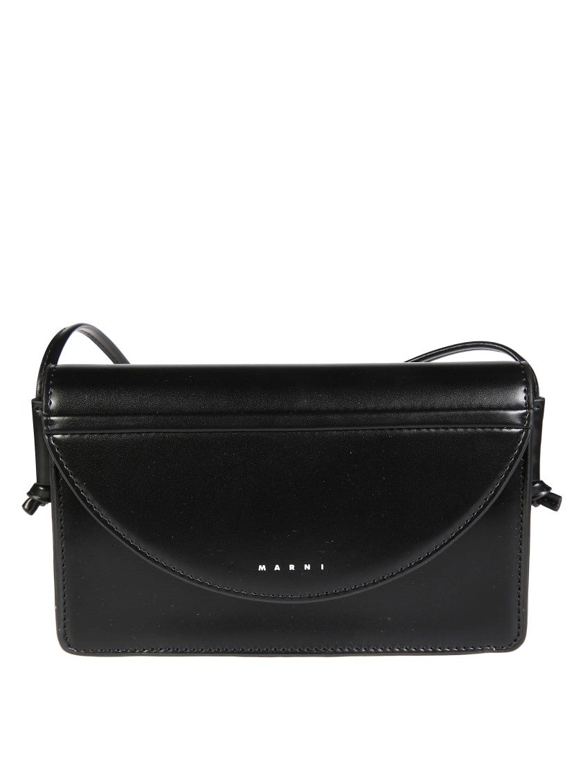 Marni Contemporary Mini Bag With Rounded Flap Closure