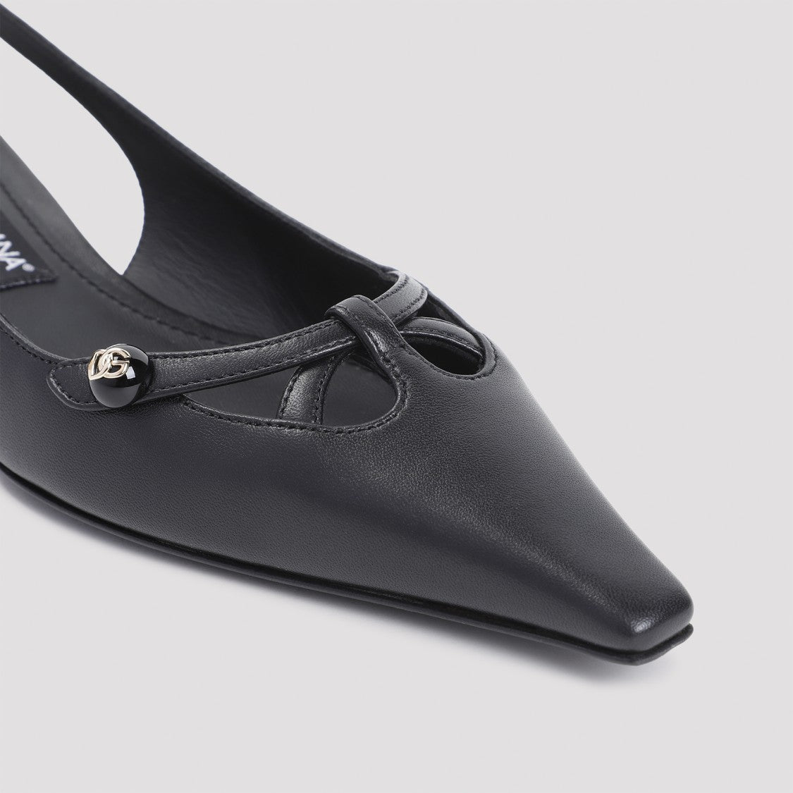 Dolce & Gabbana Black Lamb Leather Pumps