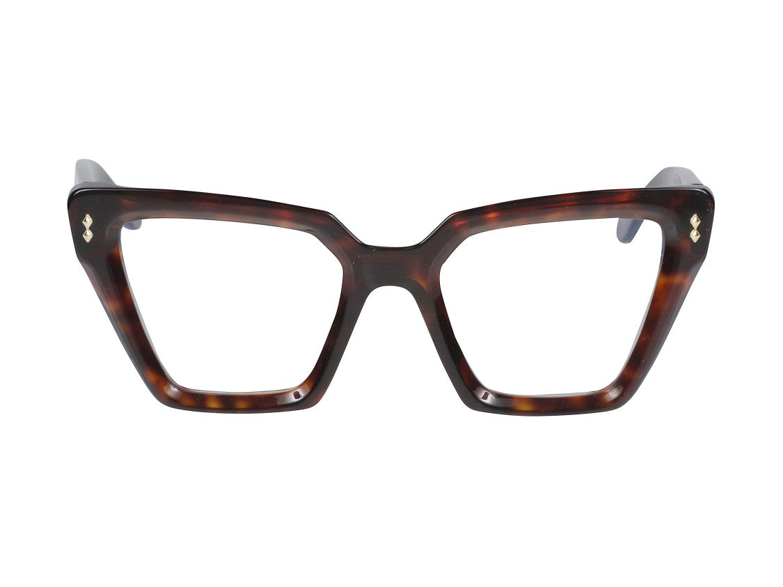Kador Gold Vanessa Glamour Tortoiseshell Oversized Square Eyeglasses