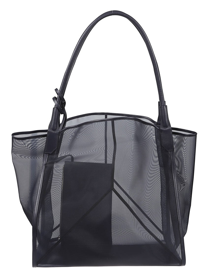 Victoria Beckham Large Victoria Transparent Polyamide Mesh Tote