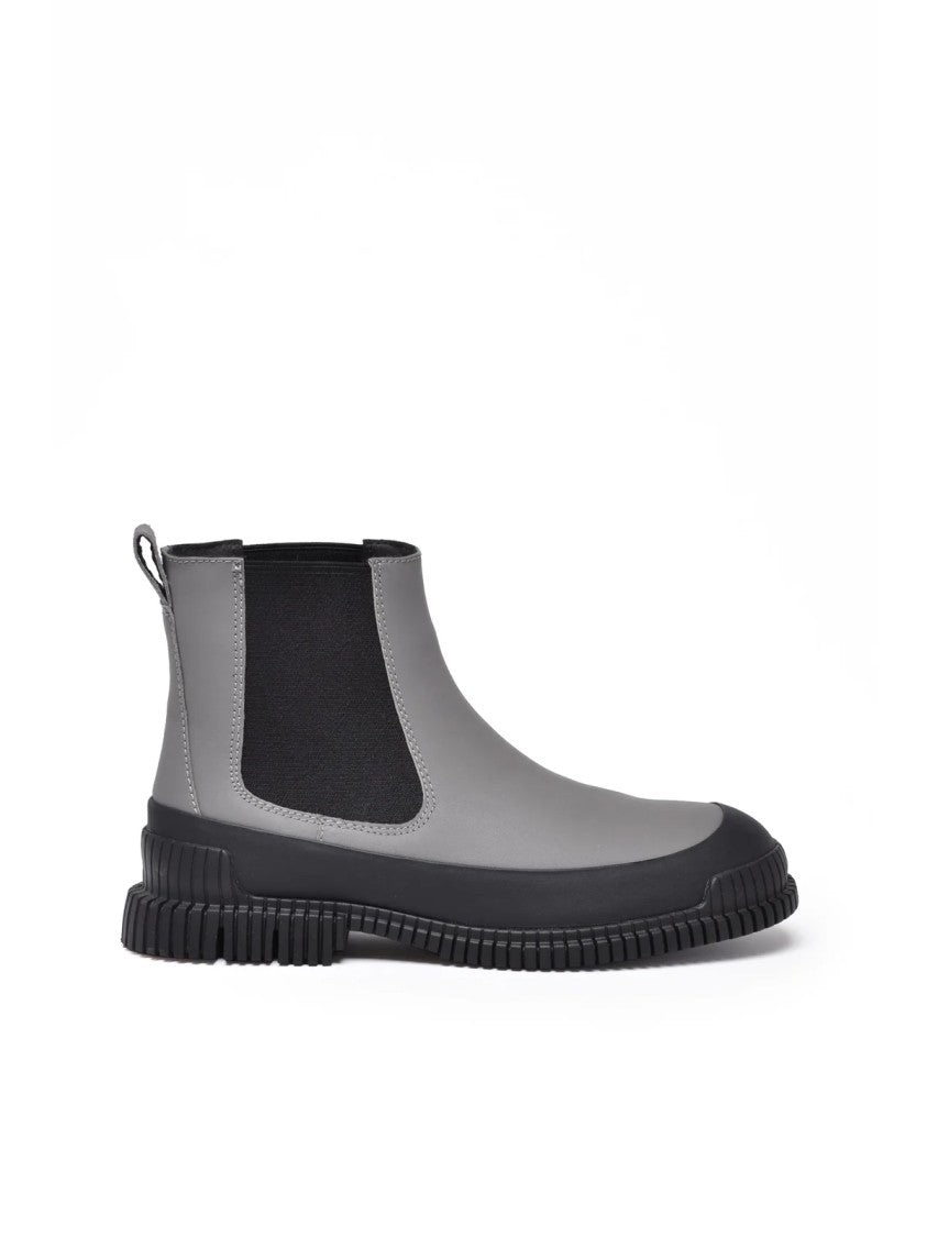 Camper Light Grey Leather Pix Boots