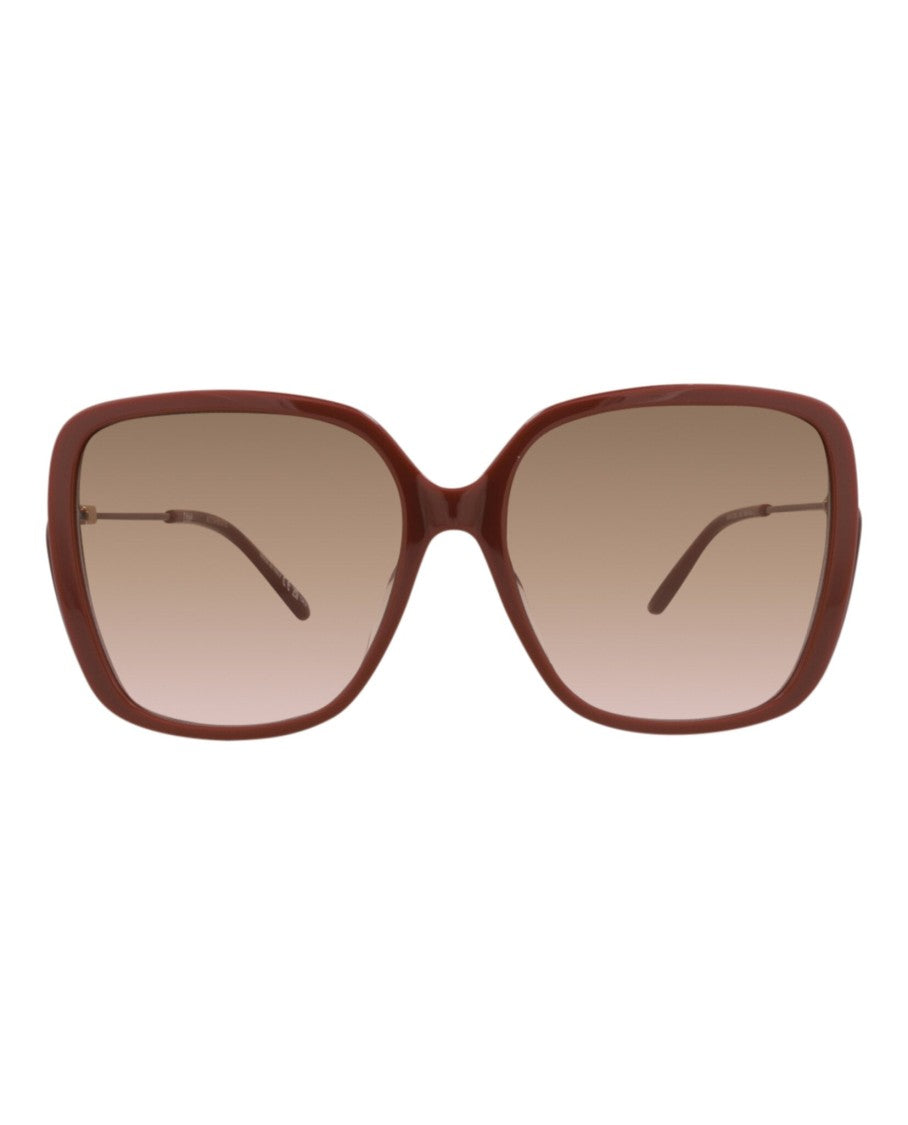 Chloé Square-Frame Recycled Acetate Sunglasses