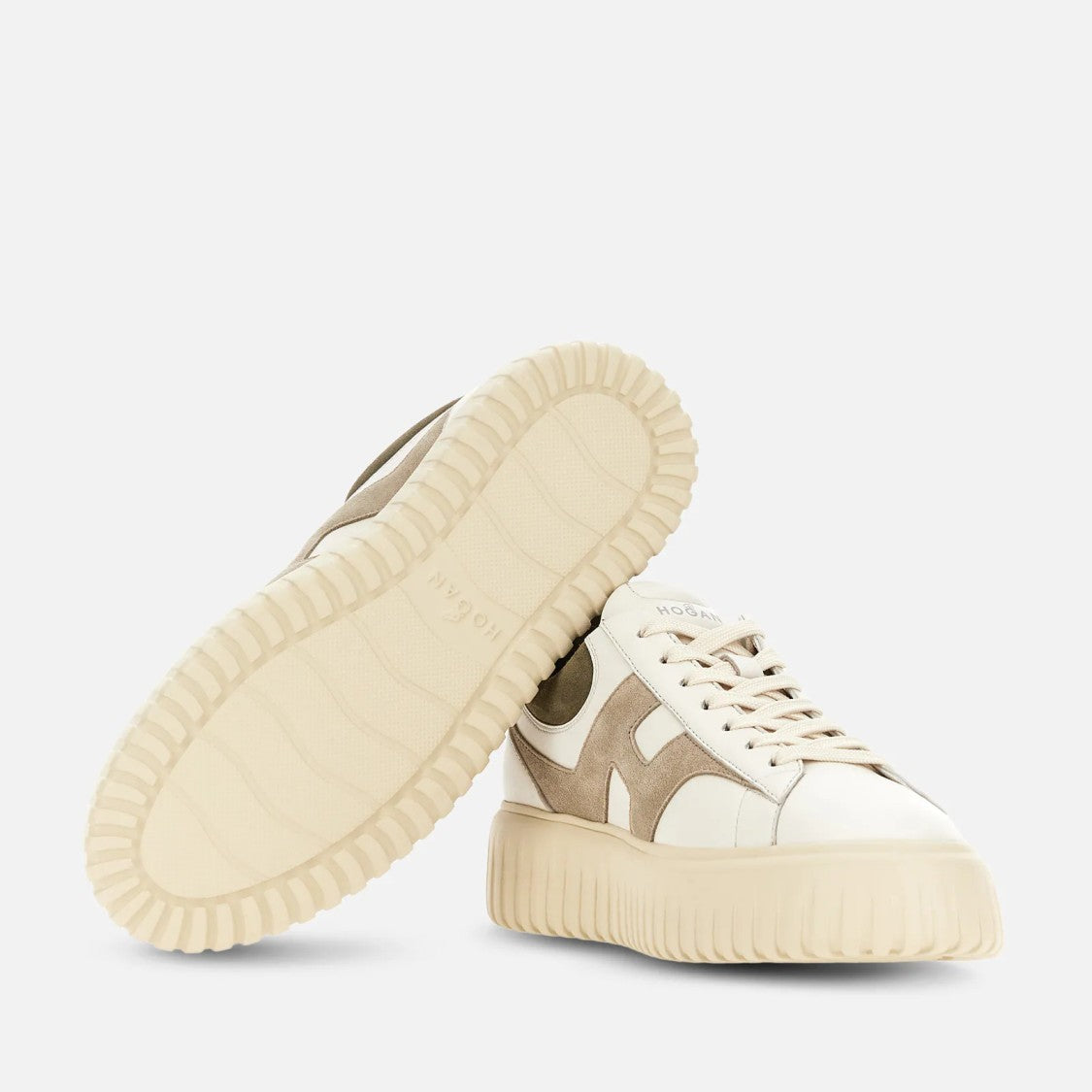 Hogan Chunky Sole Suede Accent Low-Top Sneakers