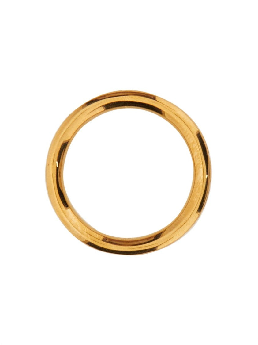 Versace Ring With Engraved Greek Key