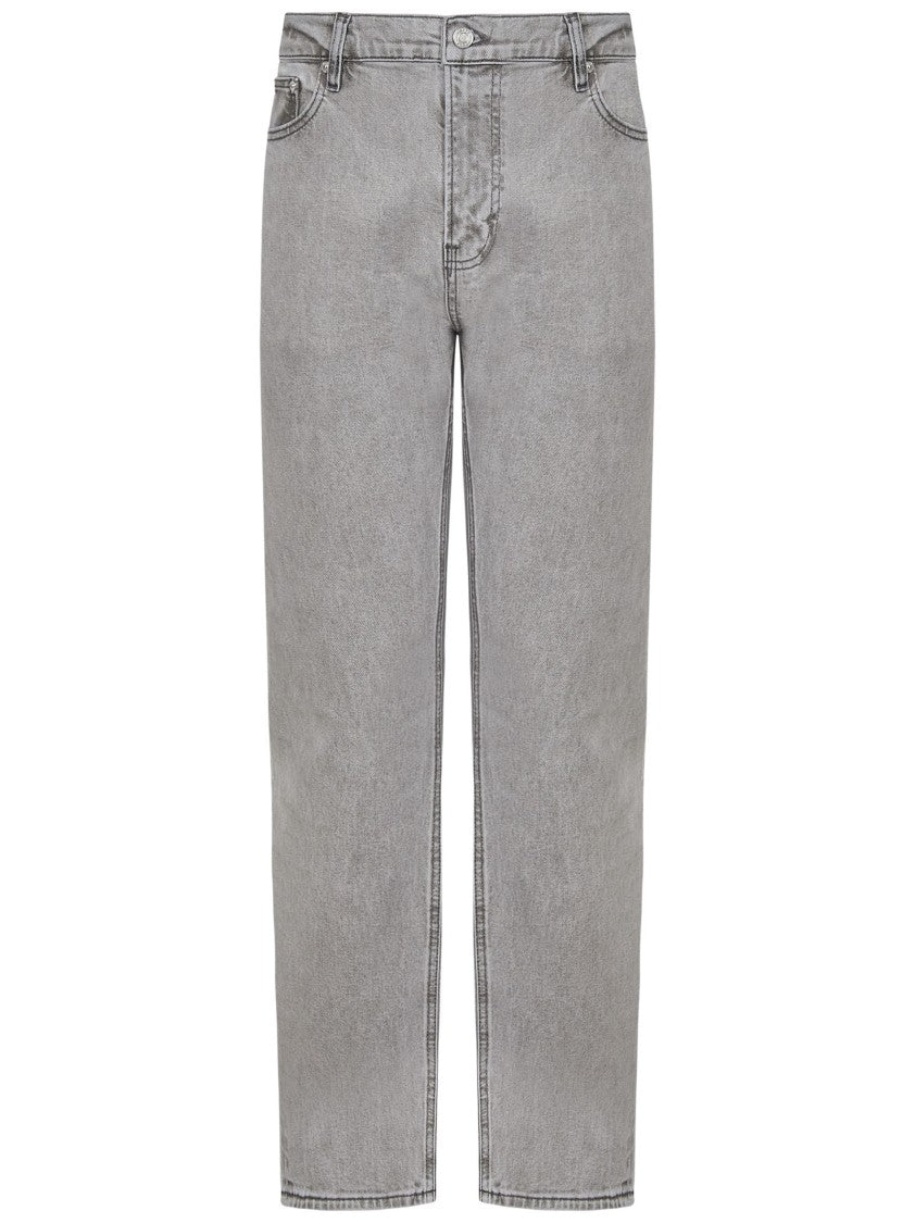 Frame Straight-Fit Light Grey Denim Frame Jeans