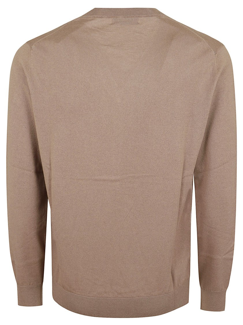 Ballantyne V-Neck Pullover With Iconic Diamond Pattern