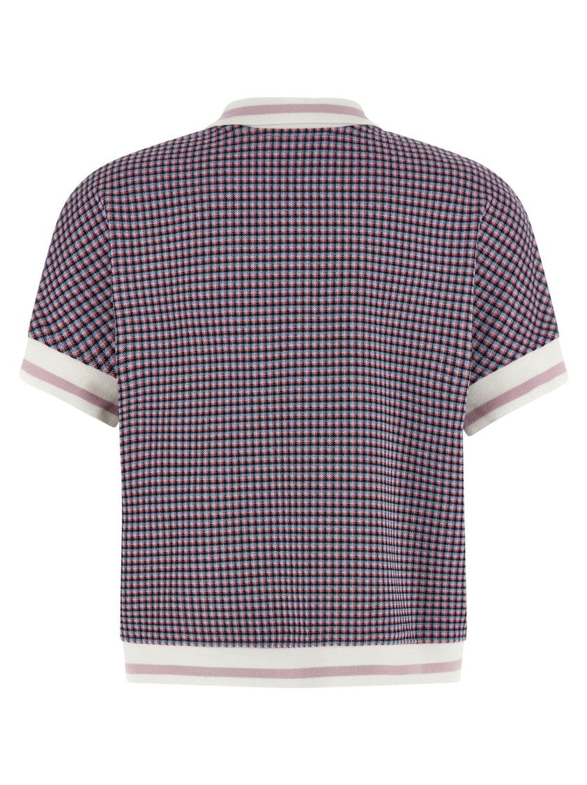 Marni Check Viscose Blend Polo Shirt