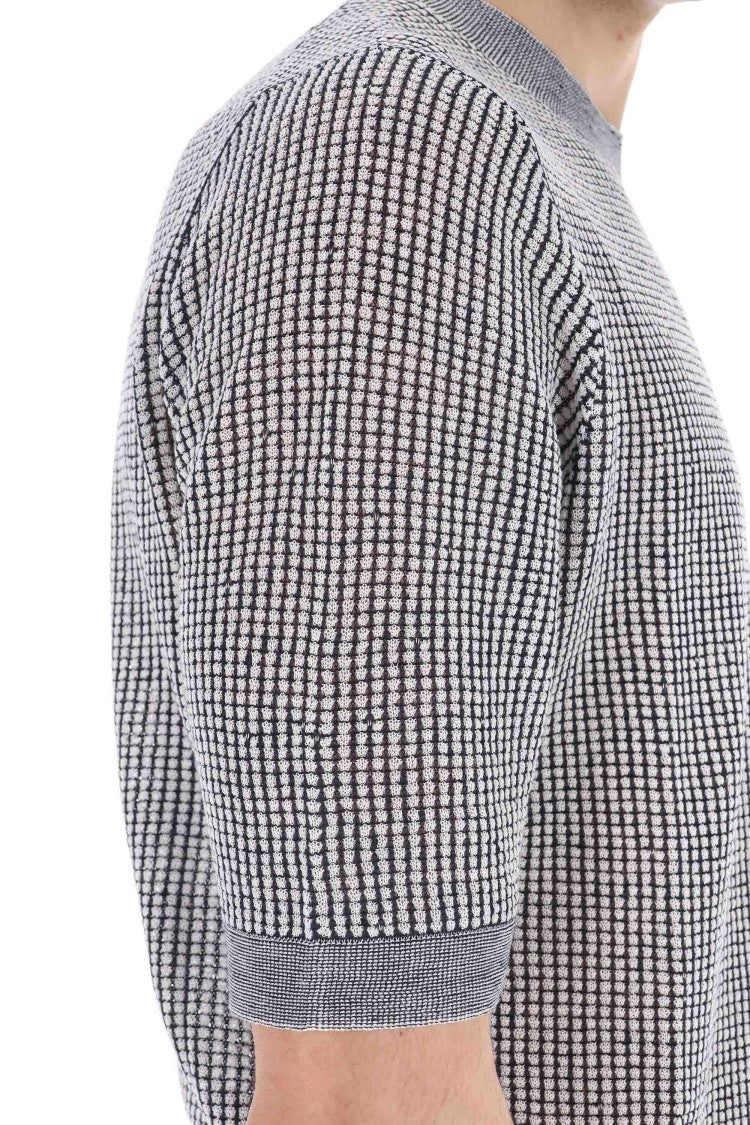 Ballantyne Jacquard Cotton-Linen T-Shirt