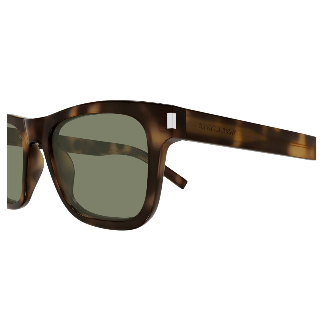 Saint Laurent Sl 819 Classic Rectangular Tortoiseshell Sunglasses