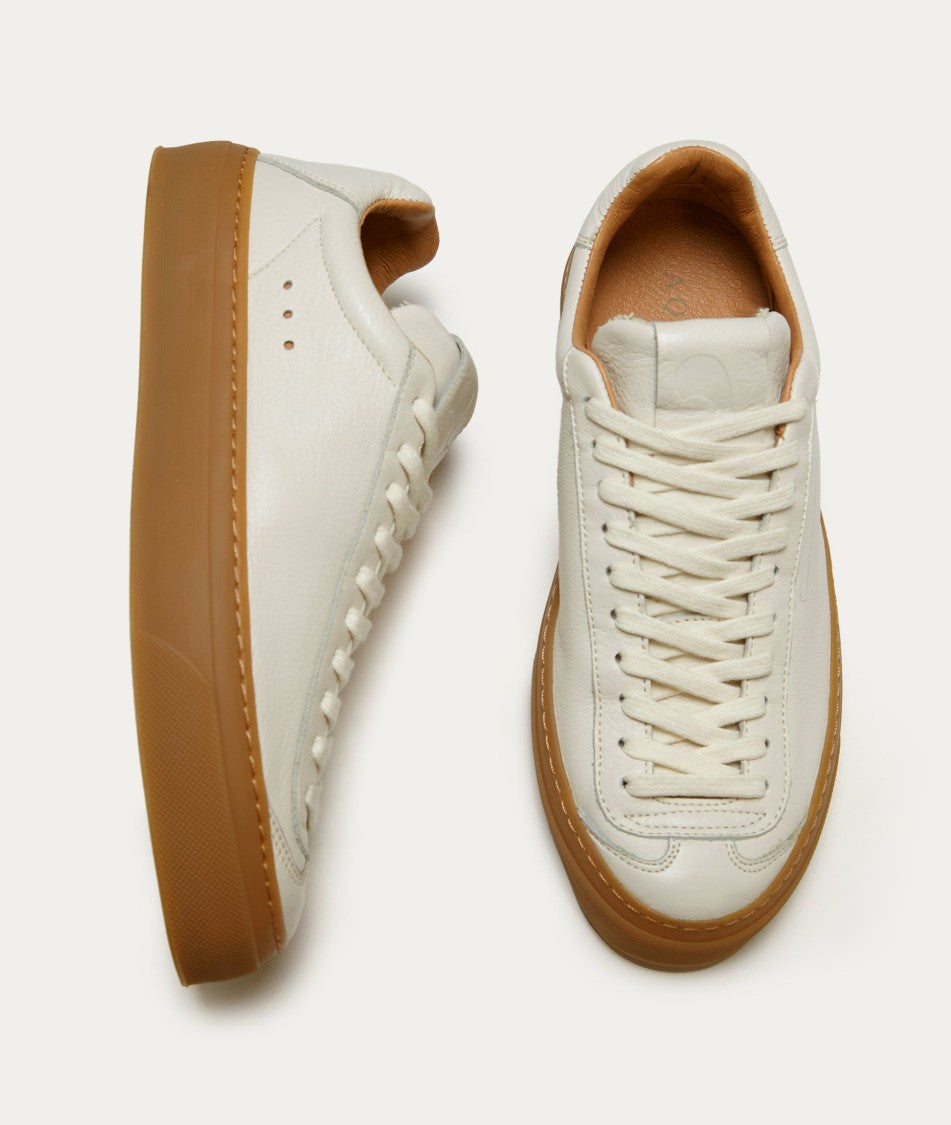 Aqua Alta Venice Leather Sneakers With Contrasting Rubber Sole