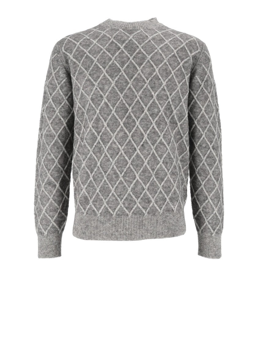 Ballantyne Diamond Knit Crewneck Sweater