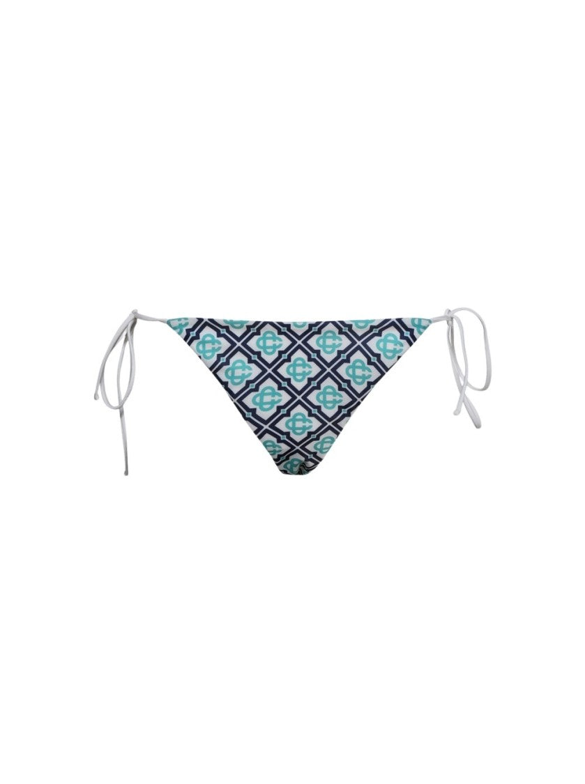 Casablanca Monogram String Bikini Bottom Multicolor