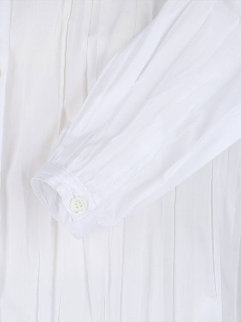 Seafarer White Crinkle Shirt With Chain Detail