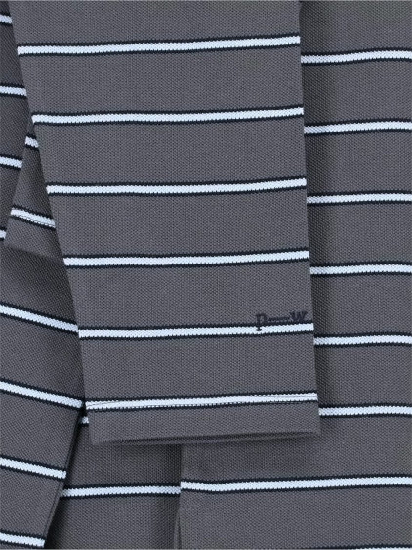 Paloma Wool Striped Long-Sleeve Polo Shirt In Organic Cotton