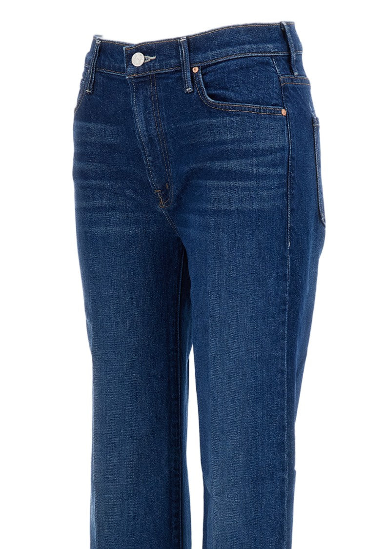 Mother Blue The Kick It Semi-Rigid Jeans