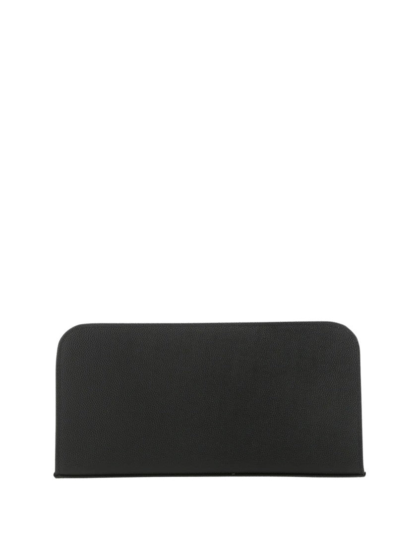 Saint Laurent Grain De Poudre Leather Wallet With Zip-Around Closure