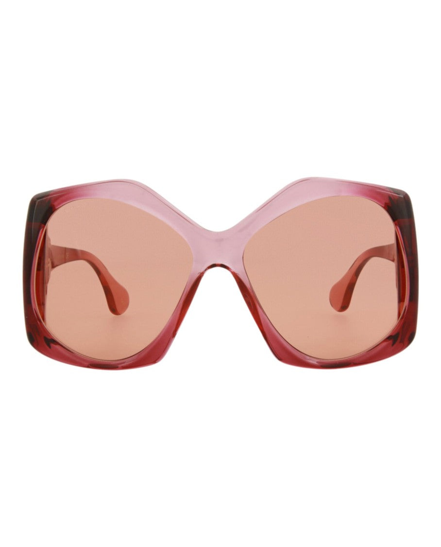 Gucci Square-Frame Injection Sunglasses