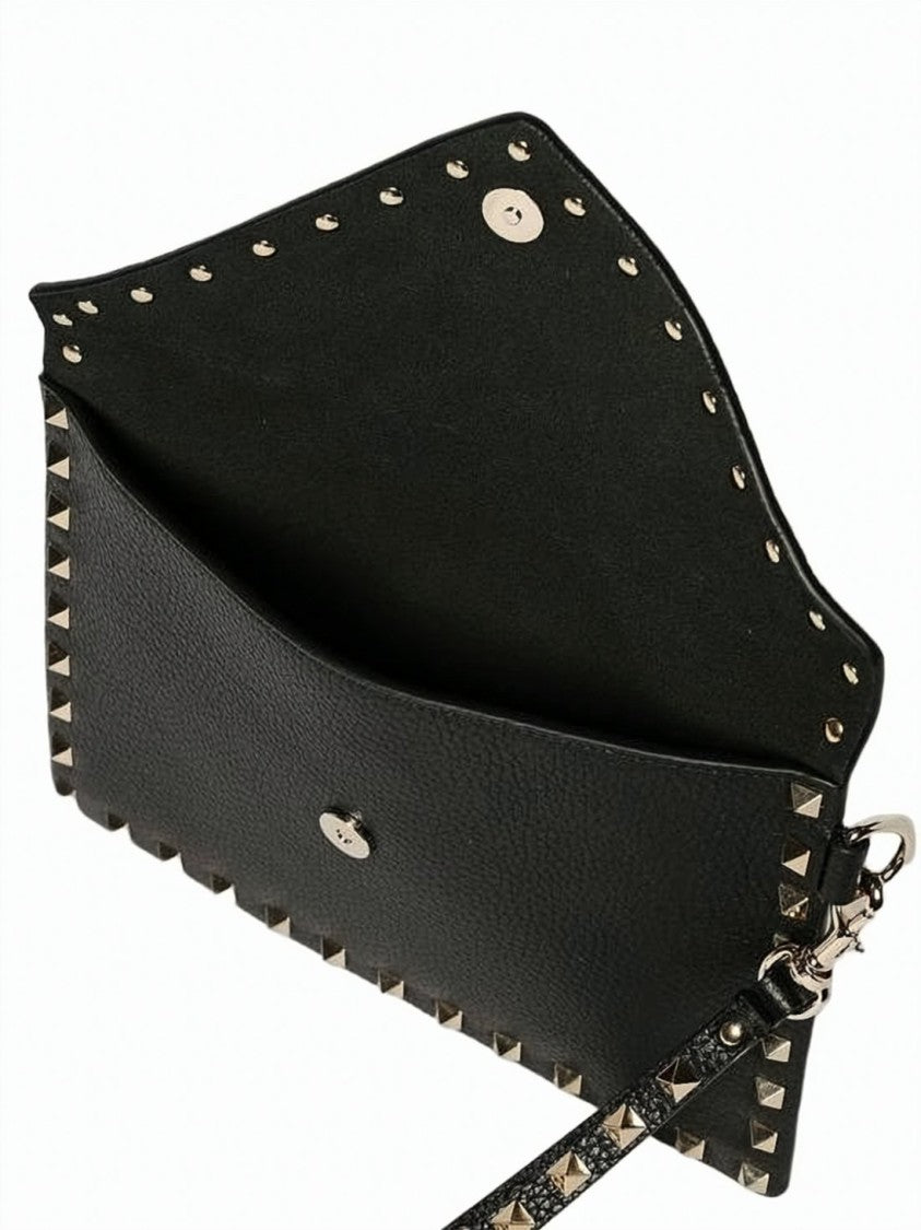 Valentino Garavani Textured Calf Leather Clutch