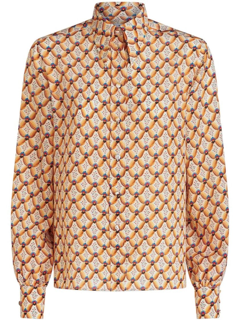 Etro Silk Blouse With Intricate Pattern