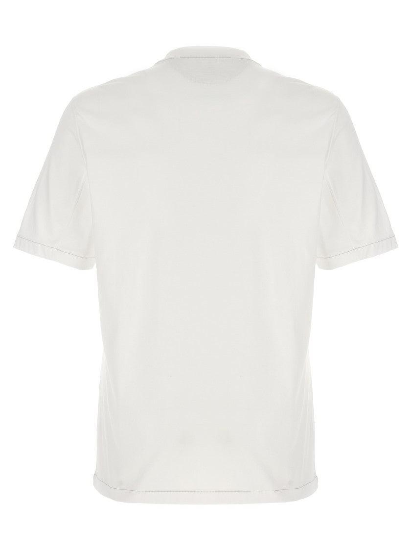 Brunello Cucinelli Logo Embroidery T-Shirt