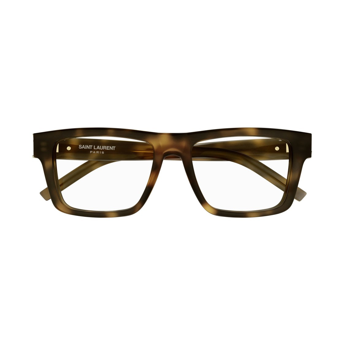 Saint Laurent Sl M10_B Bold Rectangular Tortoiseshell Eyeglasses