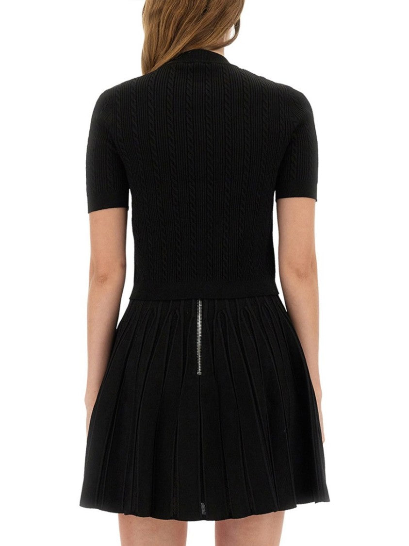 Balmain Textured Ribbed Knitted Cardigan With Button-Up Front