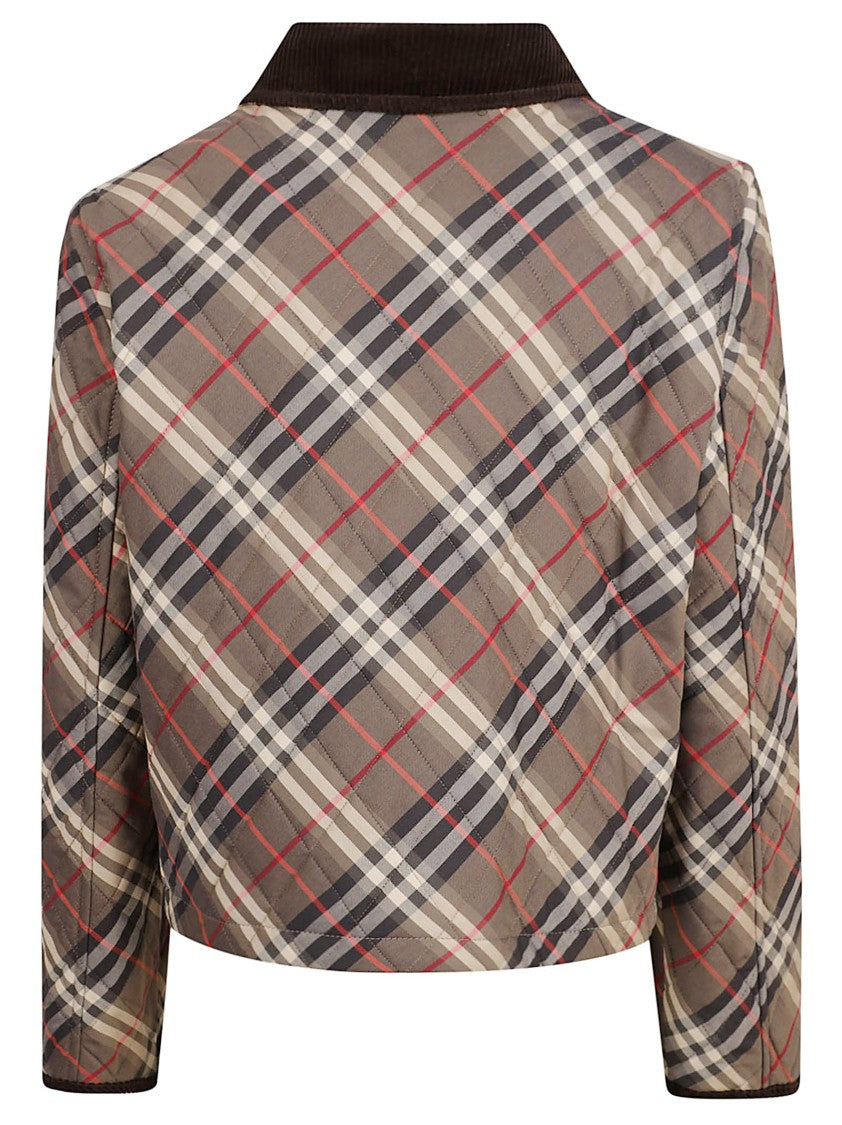 Burberry Plaid Pattern Jacket