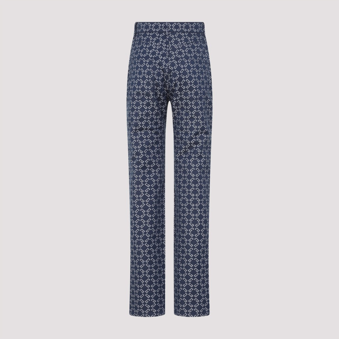 Givenchy High-Waisted Straight-Leg Jeans With Distinctive Pattern
