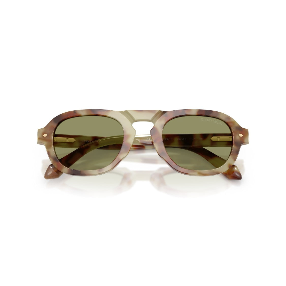 Giorgio Armani 0Ar8244 Geometric Tortoiseshell Sunglasses With Rectangular Lenses