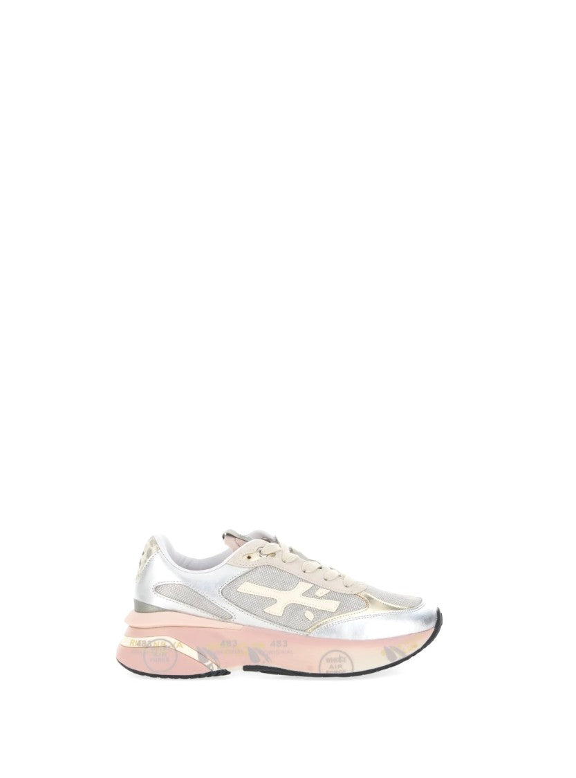 Premiata Silver Technical Fabric Sneakers