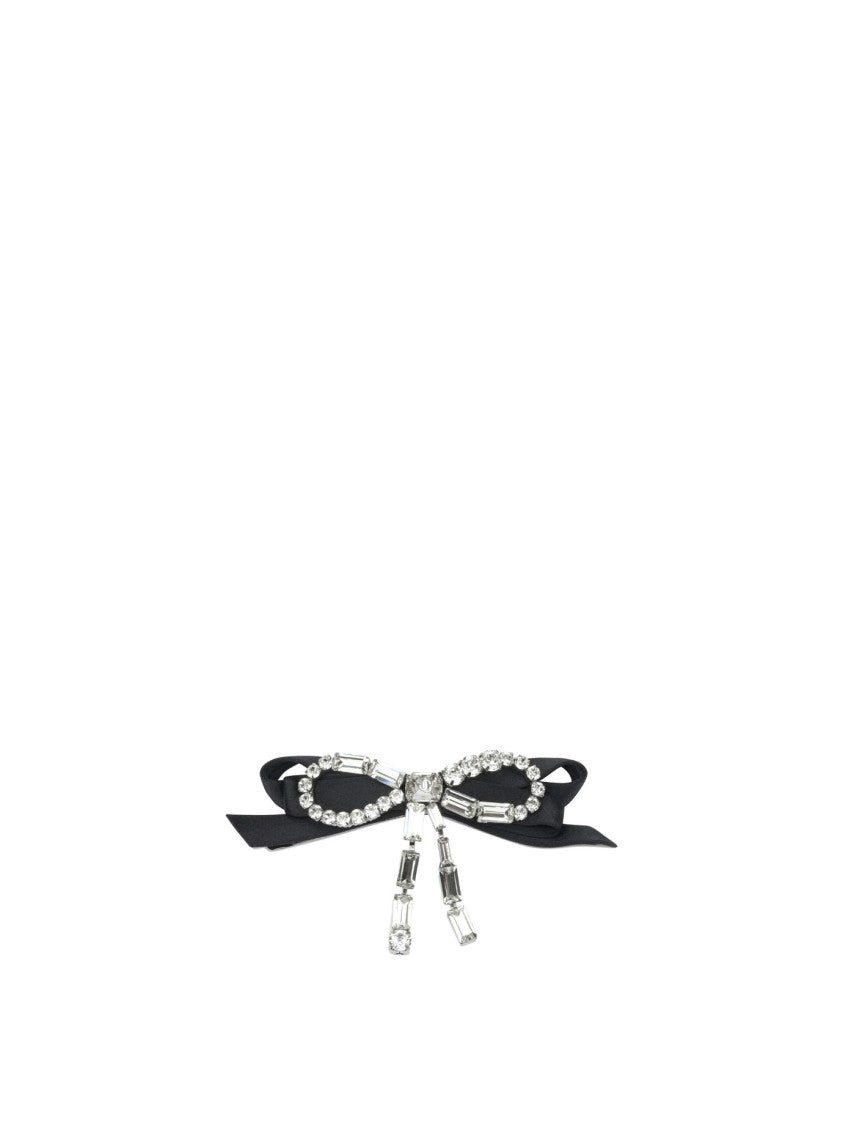 Jimmy Choo "Crystal Bow" Hair Clip