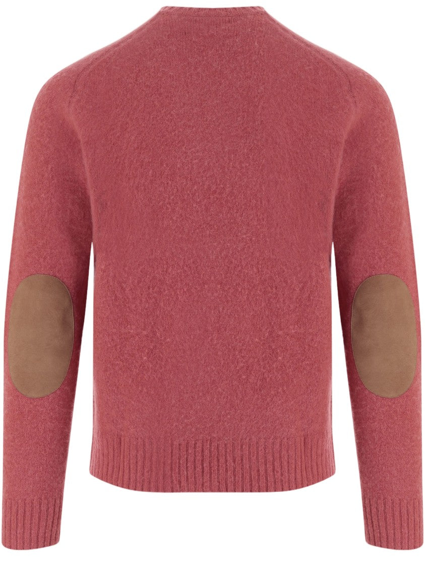 Polo Ralph Lauren Antique Red Elbow Patches Wool-Blend Sweater