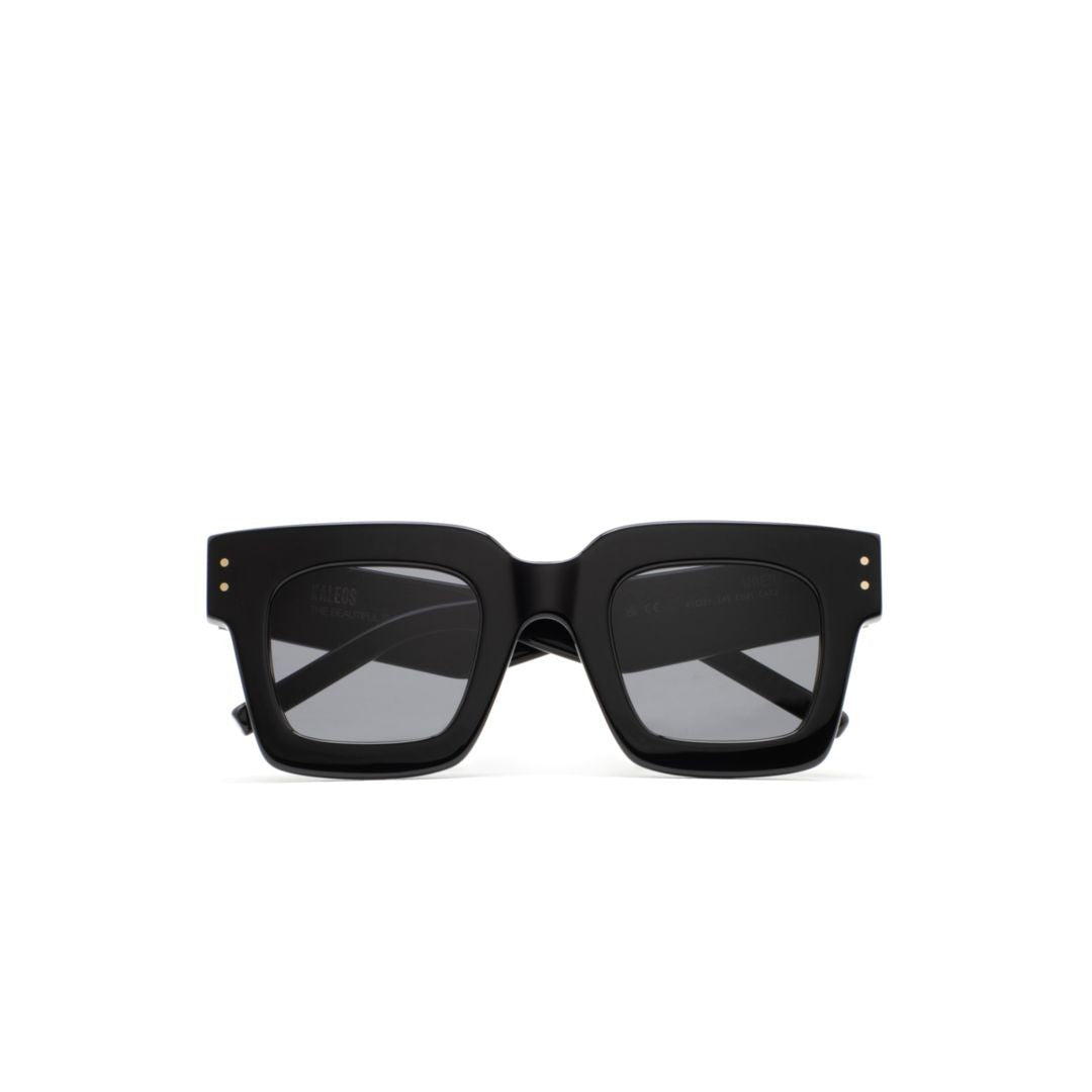 Kaleos Wren Bold Oversized Square Sunglasses With Metallic Accents