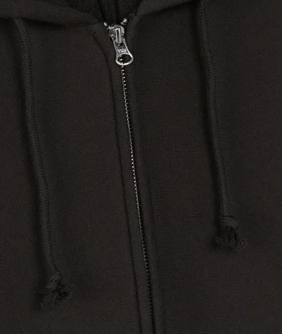 Stussy Zip-Up Hoodie With Ribbed Cuffs