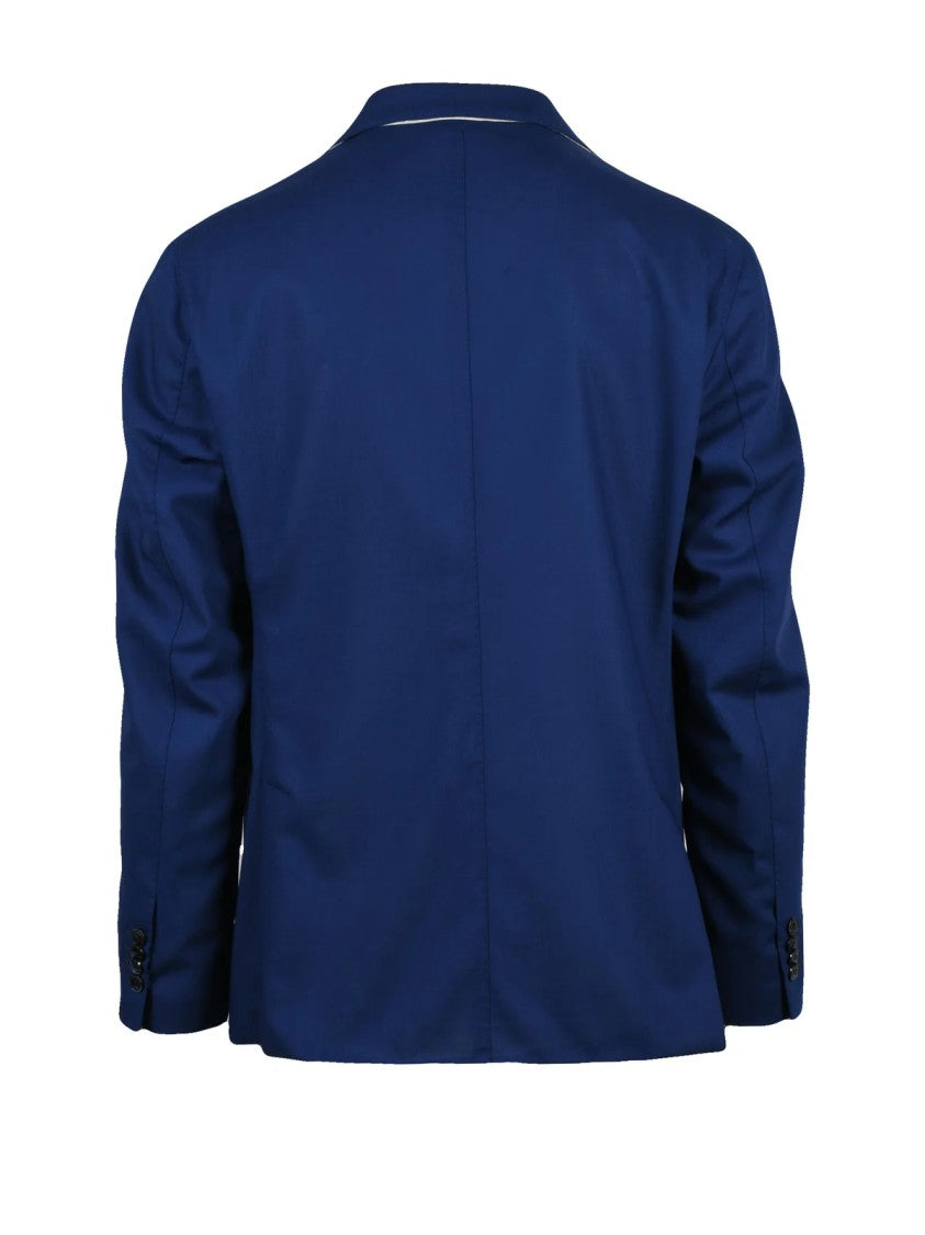 L.B.M. 1911 Royal Blue Virgin Wool Rounded Jacket