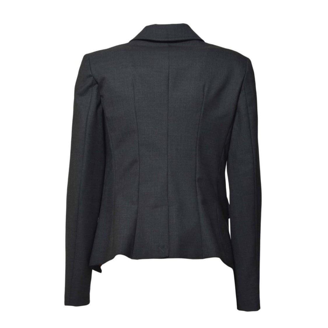 Merci Sleek Anthracite Jacket With Modern Cut And Fitted Silhouette