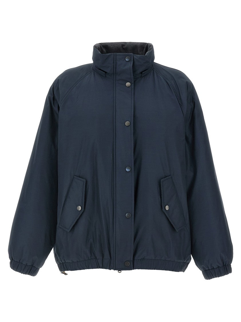 Brunello Cucinelli Knitted Hooded Down Jacket