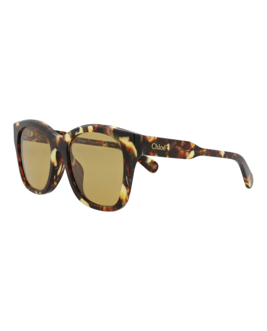 Chloé Square-Frame Recycled Acetate Sunglasses