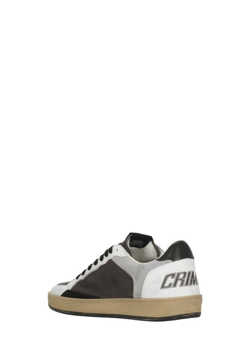 Crime London Multicolor Chelsea Suede Leather Used-Effect Low-Top Sneakers