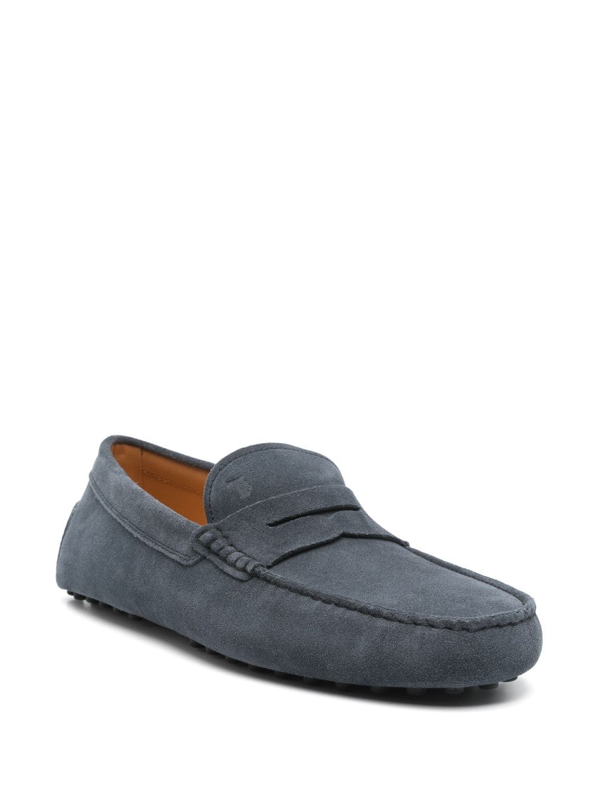Tod's Soft Suede Iconic Studded Loafers