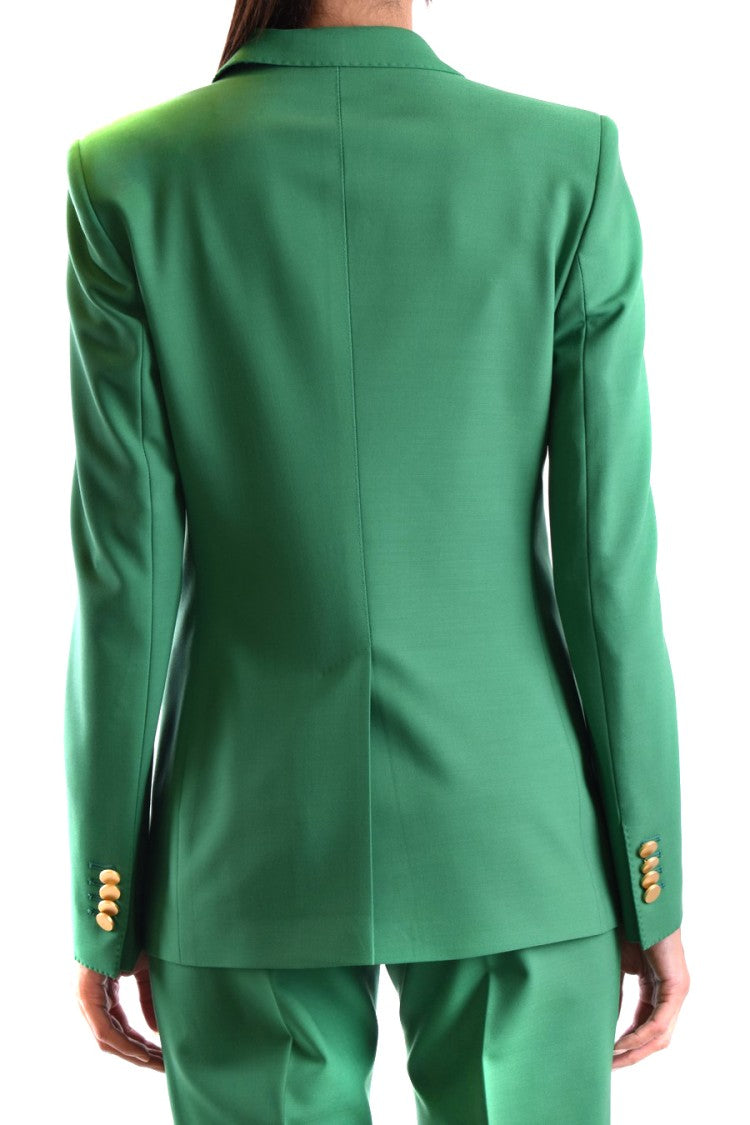 Tagliatore Tailored Double-Breasted Blazer In Green