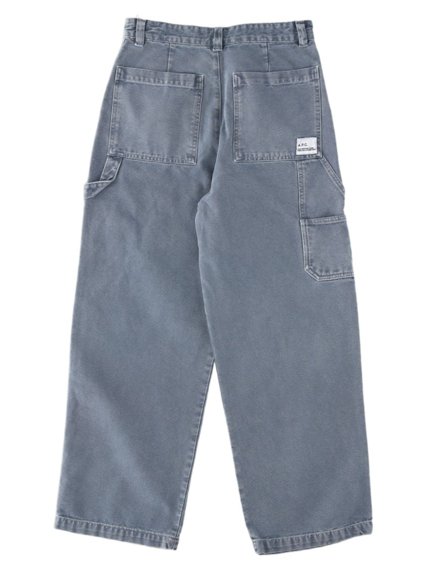 A.P.C. Multicolor Utility Pocket Relaxed Wide-Leg Jeans