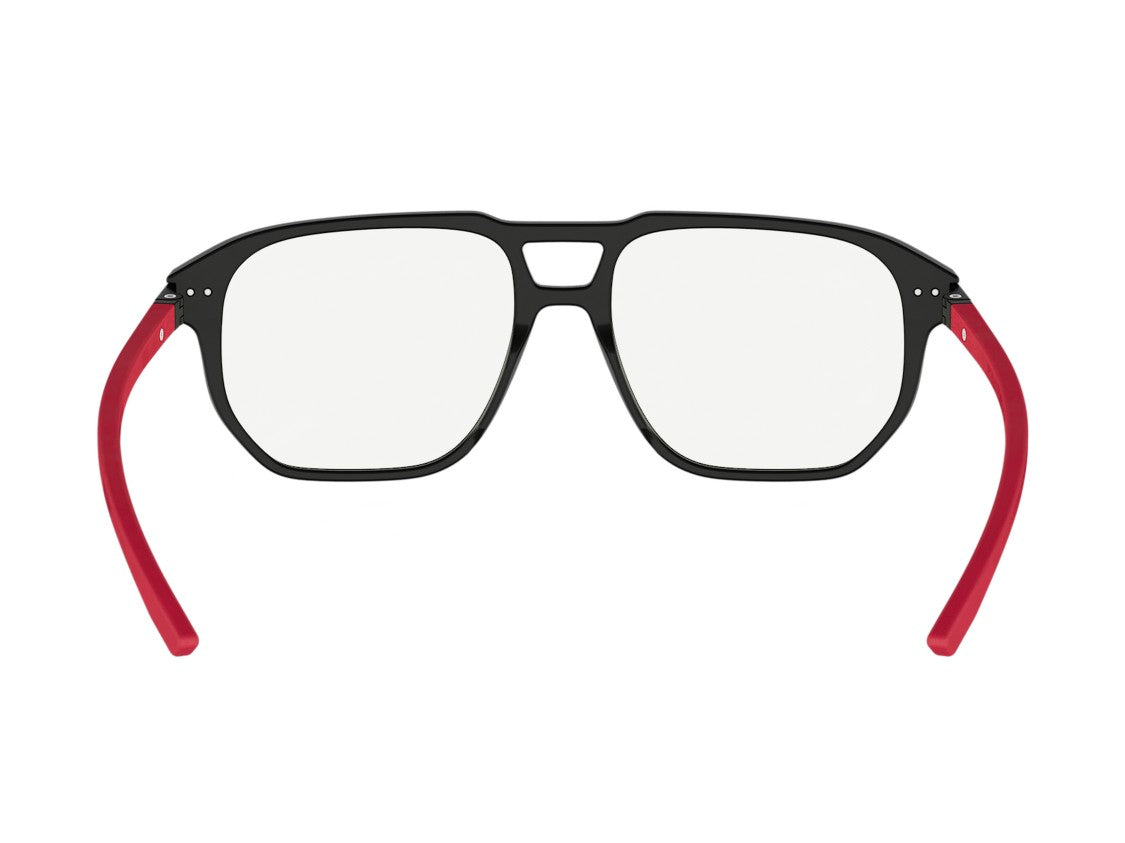 Tag Heuer Th50077i Red Square Frame Eyeglasses