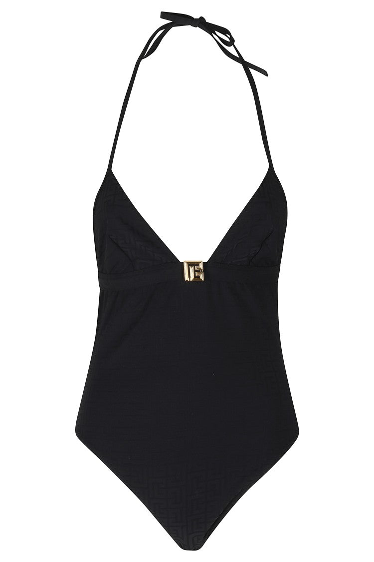 Balmain One-Piece Swimsuit - Black