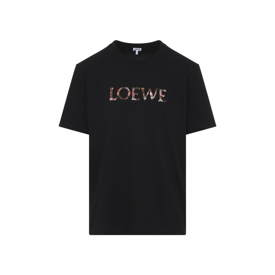 Loewe Relaxed Fit Black Cotton T-Shirt