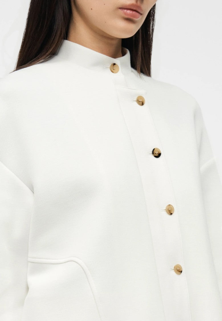 Max Mara White Cotton Blend Sweatshirt
